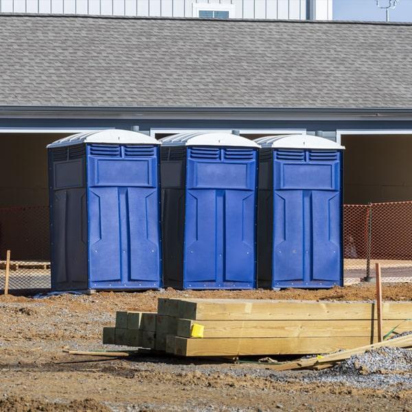 Heavy-duty construction site porta potty in Anchorage, Alaska